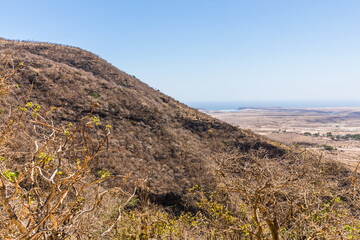 Wadi Darbat Valley, one of the most beautiful and picturesque places of nature in the Dhofar region in the Sultanate of Oman.