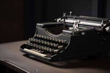 Old typewriter, Generative AI