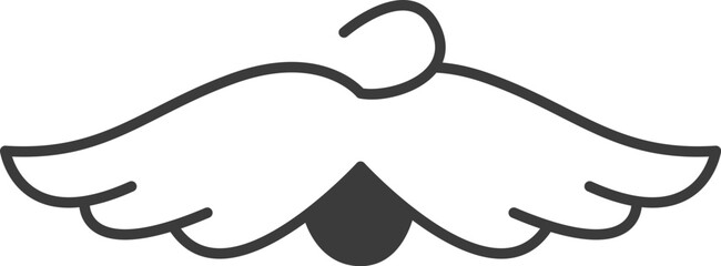 Cartoon Character Mustache And Mouth