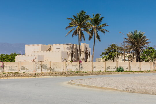 surroundings of the Mirbat castle near the sea in Mirbat town, Sultanate of Oman