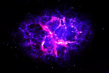 A neutron star on a dark background. Elements of this image furnished NASA.