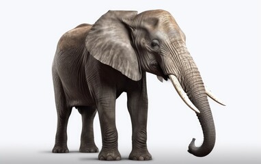 Fototapeta na wymiar An elephant in a background safari animals elephant wallpaper Generative AI