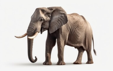 Fototapeta na wymiar An elephant in a background safari animals elephant wallpaper Generative AI