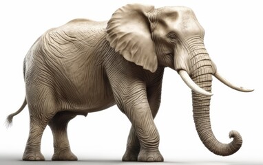 Obraz premium An elephant in a background safari animals elephant wallpaper Generative AI