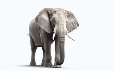 Obraz premium An elephant in a background safari animals elephant wallpaper Generative AI