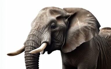 Fototapeta premium An elephant in a background safari animals elephant wallpaper Generative AI