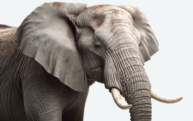 Obraz premium An elephant in a background safari animals elephant wallpaper Generative AI