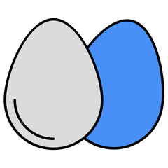 Eggs icon, editable vector
