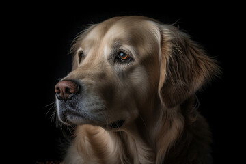 generative ai, amazing portrait of dog