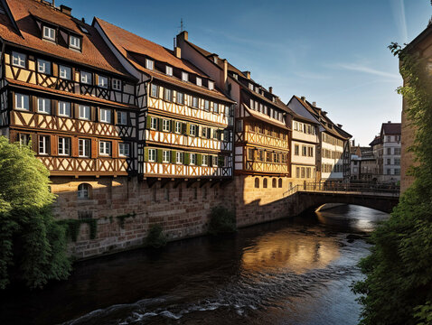 A Photograph of the Quaint and Charming Town of Bamberg - generative ai