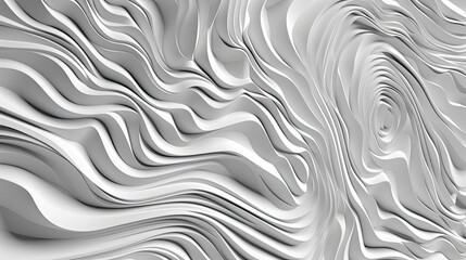 Obraz premium Abstrakter Hintergrund aus weißen Wellenformen (Generative AI)