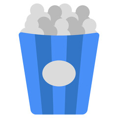 An icon design of popcorn bucket 