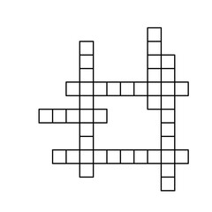 Fototapeta premium crossword puzzle vector illustration