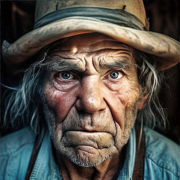 Portrait of a hillbilly - generative ai