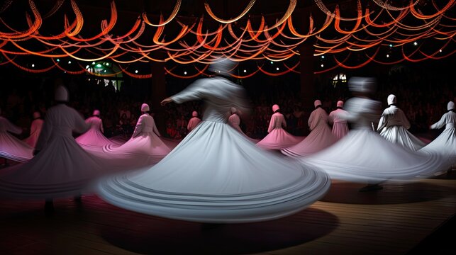 The Whirling Dervish dance is where women dance in circles. Generative AI