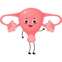 female smiling uterus