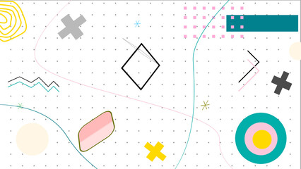 illustration of an background with shapes abstract 