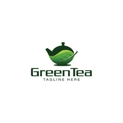 green tea logo inspiration, green tea logo design.