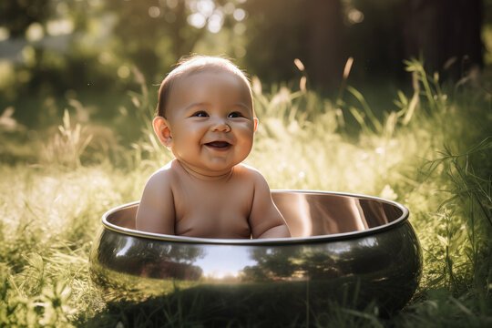 Baby Sunshine Pot, AI Generated