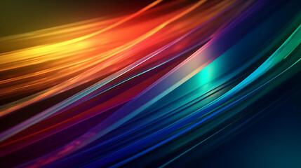 Light prism vibrant super-smooth abstract color. Generative AI.