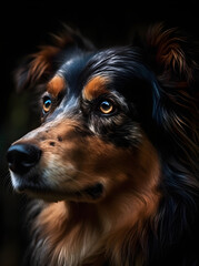 portret psa, Generative AI - obrazy, fototapety, plakaty