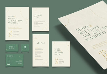 Green & Gold Premium Wedding Suite - Powered by Adobe