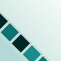 arrangement of teal blue square shape for decoration and ornament geometric wallpaper and presentation background template illustration