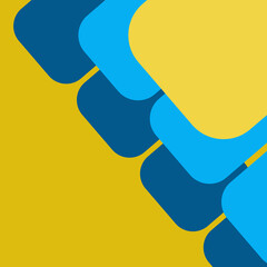 pile of rounded square shape geometric wallpaper illustration for presentation background ornament or decoration element