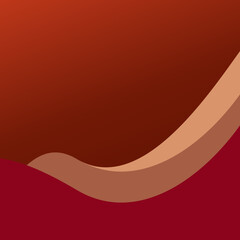 elegant abstract smooth curve wave shape with red color tone scheme for background presentation template or wallpaper business illustration