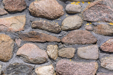 stone wall as background masonry from old stone