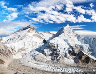 Crédence de cuisine en verre imprimé Lhotse Mount Everest, Lhotse and Nuptse