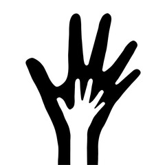 Hands together graphic