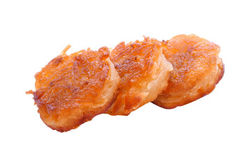 Close up of Thai dessert Daredevil coconut candy or coconut pancake,Traditional sweet in Thailand,Asian food,Street food in Thailand transparent png