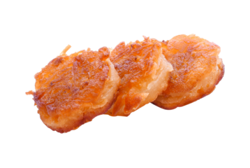 Close up of Thai dessert Daredevil coconut candy or coconut pancake,Traditional sweet in Thailand,Asian food,Street food in Thailand transparent png