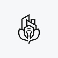 tree real estate logo design