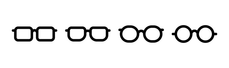 Glasses icon vector illustration. Glasses sign and symbol