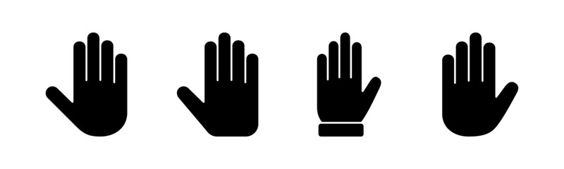 Hand icon vector illustration. hand sign and symbol. hand gesture