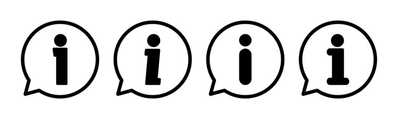 Info sign icon vector illustration. about us sign and symbol. Faq icon