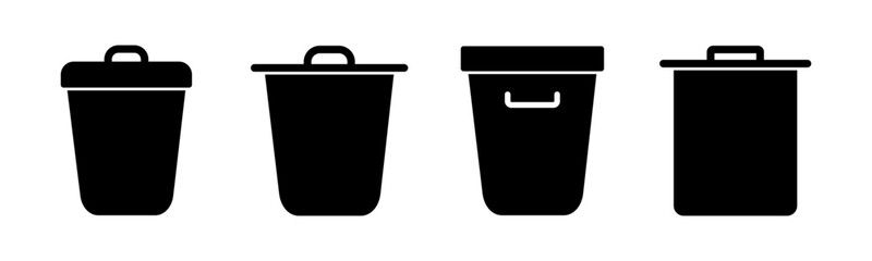 Trash icon vector illustration. trash can icon. delete sign and symbol.