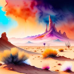 sunset in the high desert