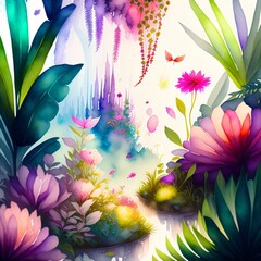 abstract floral background