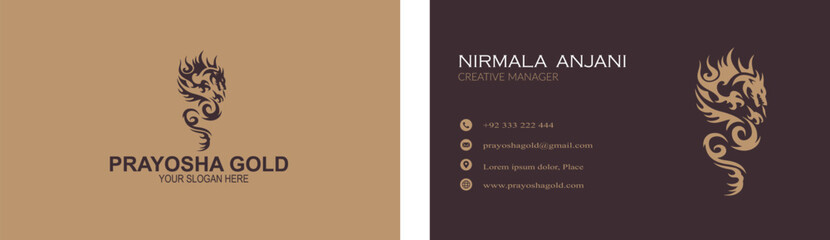 Double-sided Modern Business Card - Creative and Clean Business Card Template. Portrait and landscape orientation. Horizontal and vertical layout. Vector illustration.