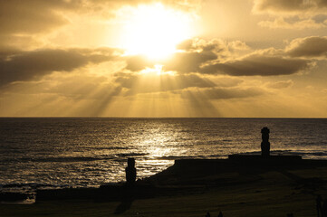 Rapa Nui Easter Island Sunset