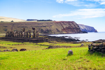 Ahu Tongariki in Eastern Island / Rapa Nui