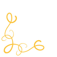 Obraz premium Gold Corner Border 