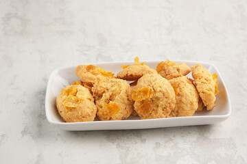 Cornflakes Butter Cookies, popular during eid al fitr in Indonesia
