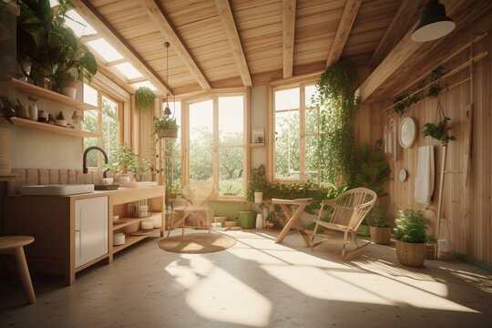 Designing eco-friendly homes for a brighter future. Addressing climate crisis & nature concerns. Generative AI