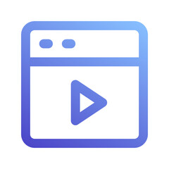 video gradient icon