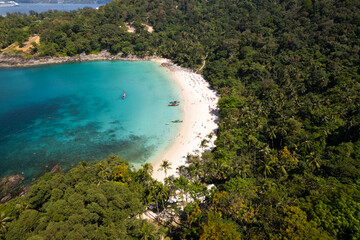 Aerial Footage of Freedom Beach in Phuket