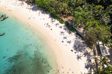 Aerial Footage of Freedom Beach in Phuket